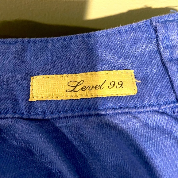 Level 99 for Anthropologie Royal Blue 100% cotton shorts Women’s Size 31 - Picture 5 of 8